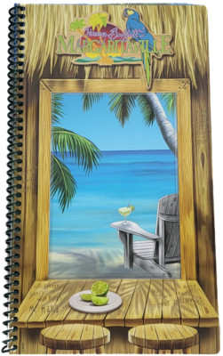VINTAGE 2008 Jimmy Buffet Margaritaville Boat Drinks Menu