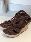 UGG Wedge Sandals 7.5 Brown Good Condition
