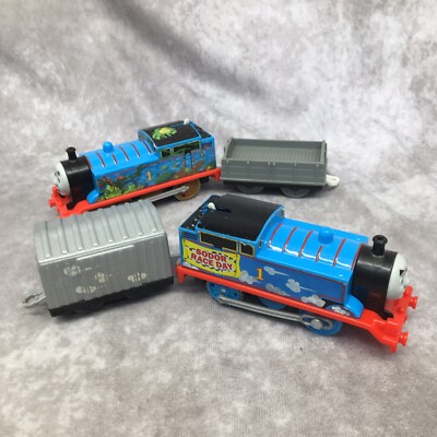 Thomas & Friends Motorized Thomas Sodor Race Day & Jungle Crash Trains 2 Tenders