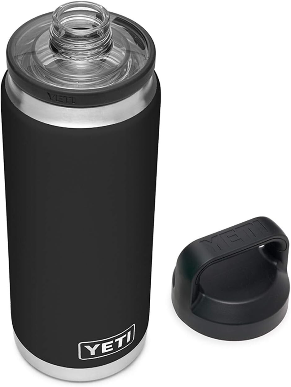 YETI Rambler 26oz Vacuum Insulated Stainless Steel Bottle with Chug Cap in Black