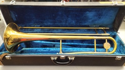 Nikkan Tenor Trombone IMPERIALE wind instrument music vintage 1967 