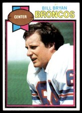 1979 Topps Bill Bryan Rookie Denver Broncos #363