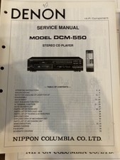 DENON DCM-50 DCM550 Service Manual ORIGINAL