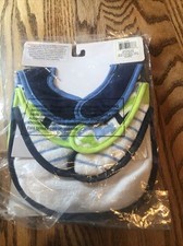 Luvable Friends Boy Drooler Bib, 3-Pack, Dino