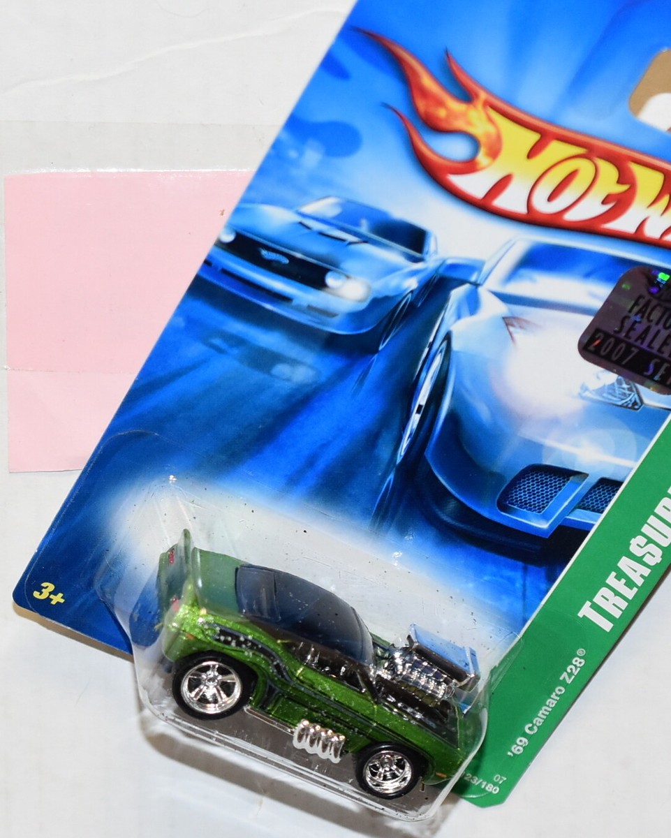 HOT WHEELS 2007 SUPER TREASURE HUNT '69 CAMARO Z28 FACTORY SEALED