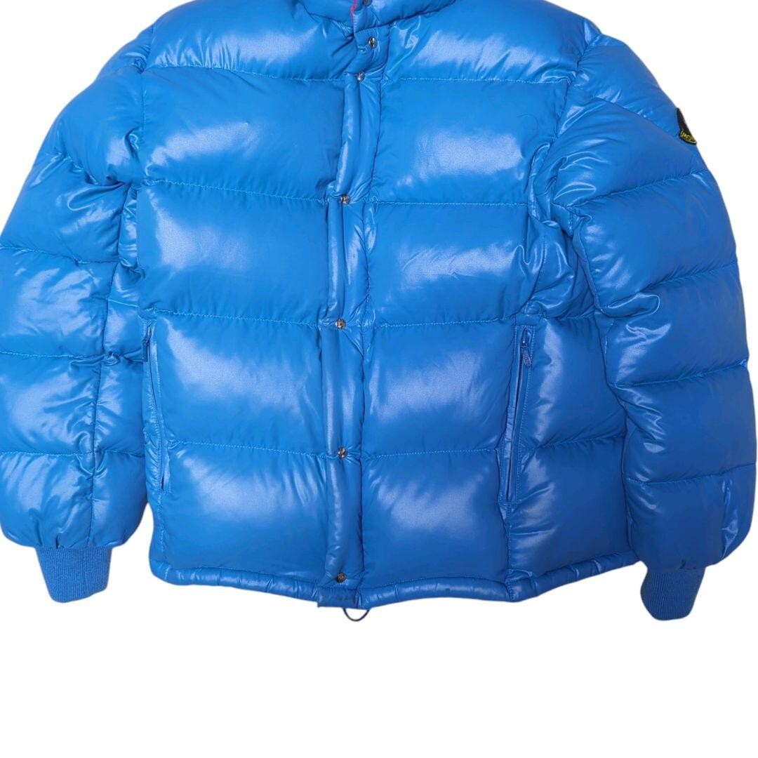 Moncler ASICS Vintage Down Jacket Men's Size S Blue From