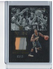 MYLES TURNER 2015-16 PANINI NOIR GOLD 2 COLOR ROOKIE PATCH RC #D 10/49