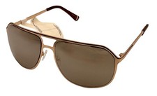 Fila Matte Matte Gold Mens Metal Aviator Sunglass, Flash Lens SF9946. 648X