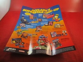 The Simpsons Bartman Meets Radioactive Man Nintendo NES Promo Poster Insert ONLY