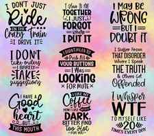 20 oz Graphic Tumbler- Sarcasm Funny phrases 54