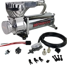 airmaxxx Chrome 580 Compressor Kit 150 PSI Off w/Filter Relocate Air Suspension