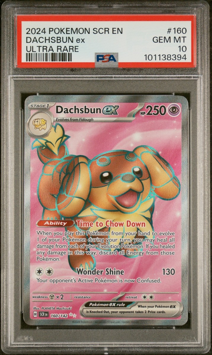 2024 POKEMON SCR EN-STELLAR CROWN ULTRA RARE #160 DACHSBUN 2024 POKEMON SCR EN-STELLAR CROWN ULTRA RARE #160 DACHSBUN