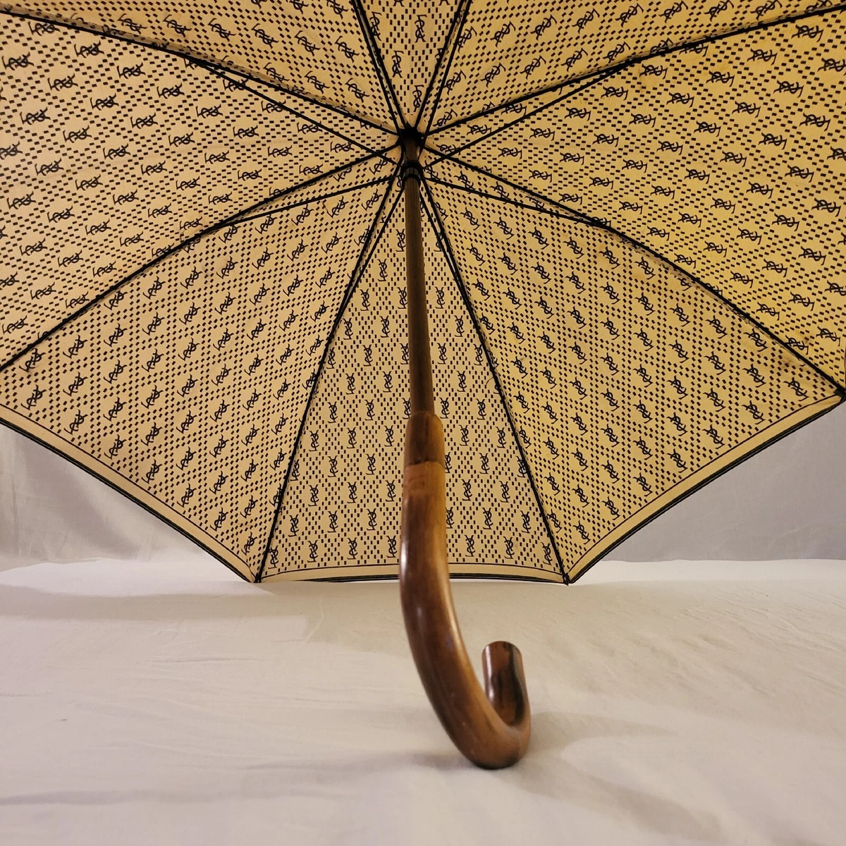 Yves Saint Laurent Monogram Umbrella From The '70s