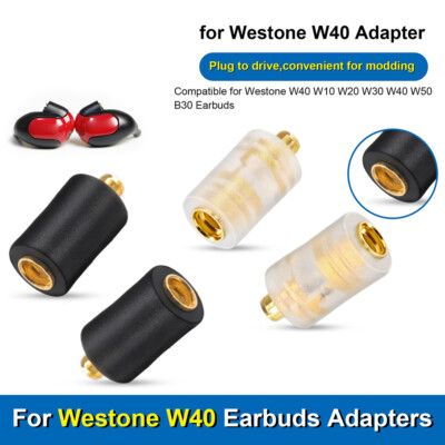 2pcs Headphone Cable Adapter MMCX Connect to Westone W40 W10 W20 W30 W40 W50 B30