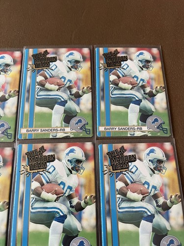 1990 Action Packed All Madden BARRY SANDERS MT - Gem Lot Of 8 Set Fresh - Picture 3 of 5