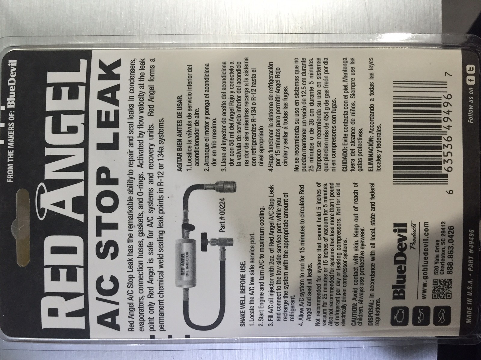 RED ANGEL AUTO CAR AC AIR CONDITIONER LEAK STOP PLUG 58ML 1 BOTTLE AIR CON eBay