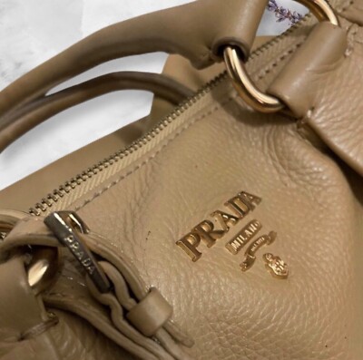 Prada Bag Vintage Soft Leather Tote Handbag | eBay