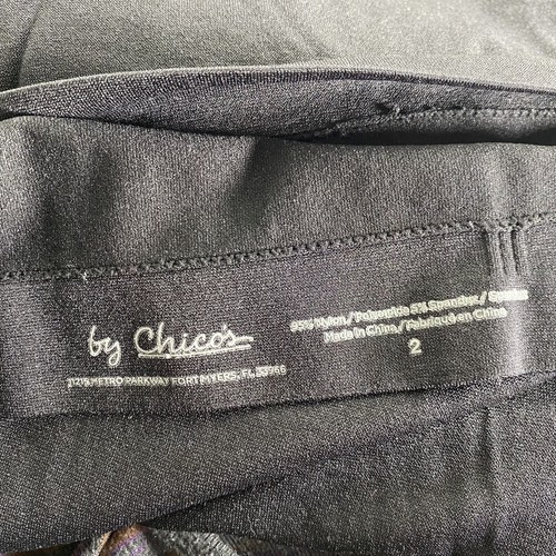 Easywear by Chicos Slinky Knit Tank Cami Shell Top Solid Black SZ 2 US 12 - Picture 5 of 8