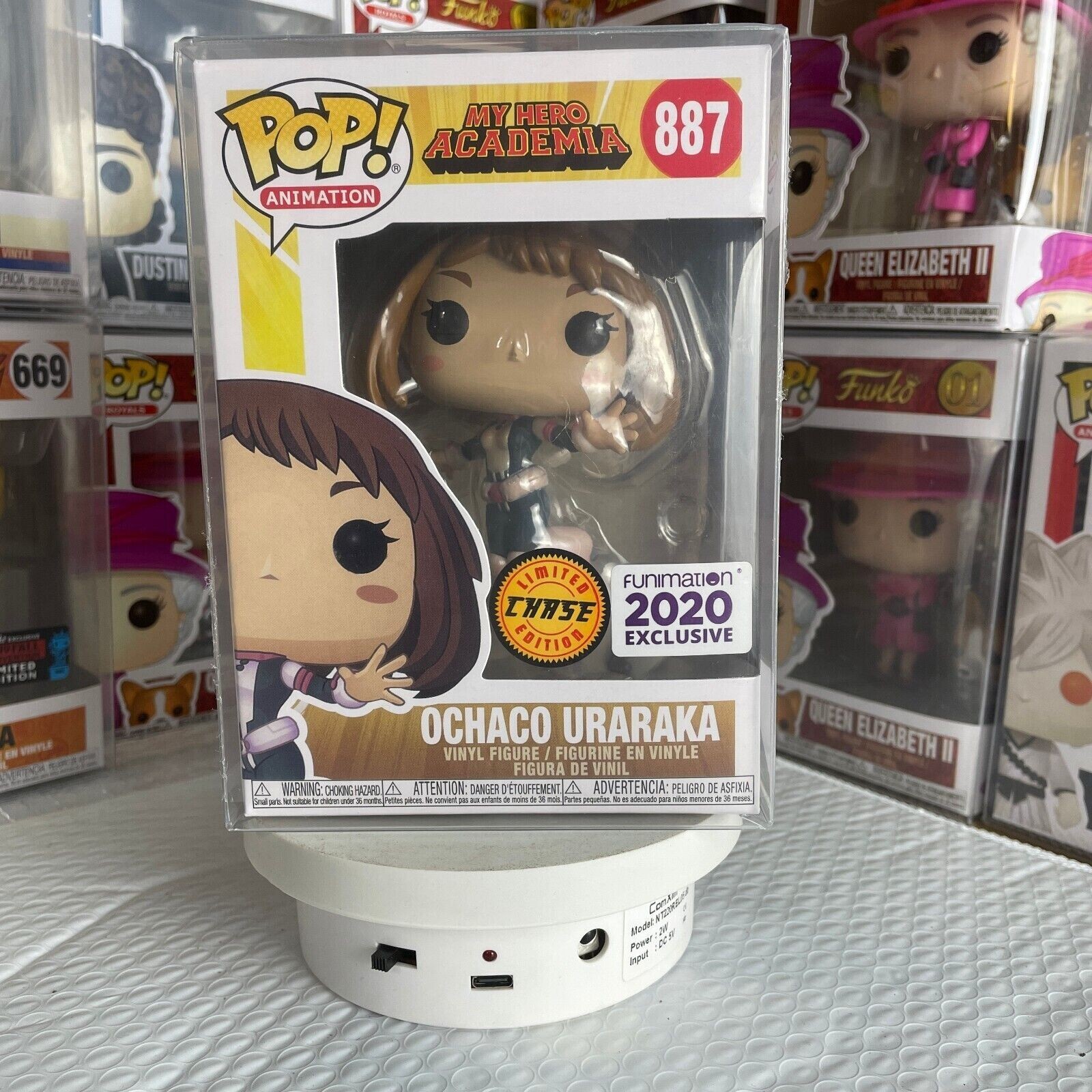 Como Nuevo Pop My Hero Academia Ochaco Uraraka #887 2020 Chase Limited Con Protector