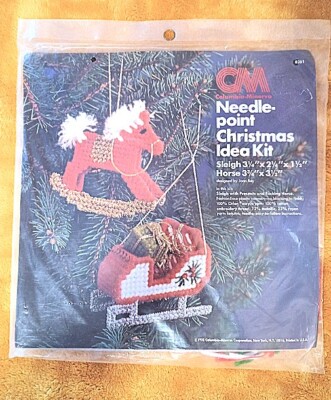 Columbia-Minerva Needlepoint Christmas Idea Kit by: Joan Ray Vintage (1978)