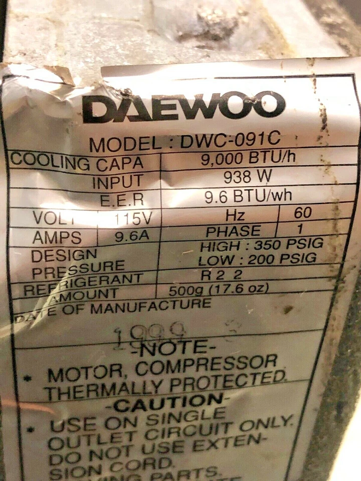 Daewoo DWC-091C Air Condition Control Panel 30 Day WTY A/C Free Shipping - Image 2 of 4