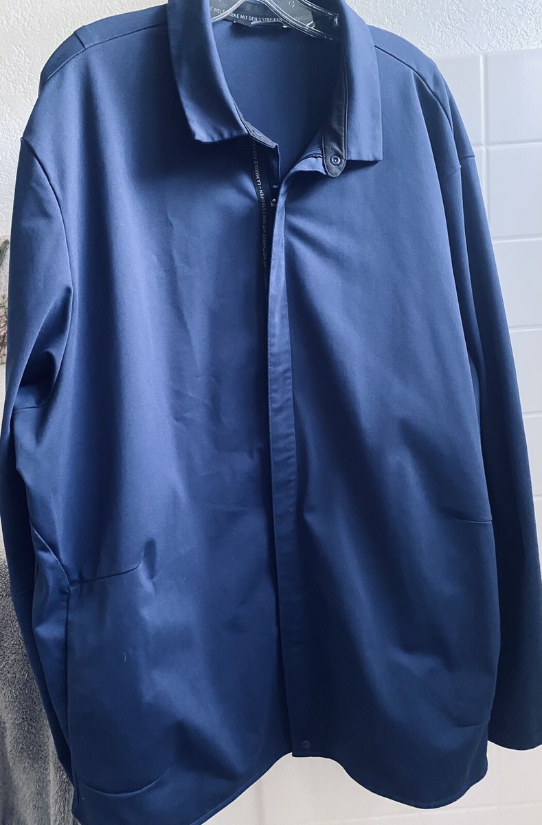 adidas Performance Adicross Warp Knit Jacket Full Zip Mens Blue