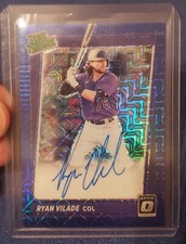 2021 Donruss Optic Rated Prospect Signatures Blue Mojo 32/99 Ryan Vilade Auto