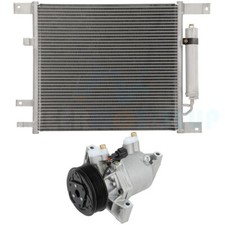 AC Condenser & AC Compressor Cooling Kit for 2014-2018 Nissan Versa Versa Note