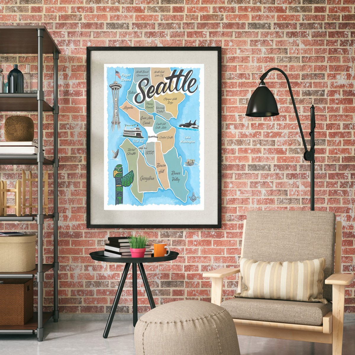 Printable Seattle Tourism Map Seattle Neighborhood Map | Seattle Map,