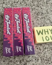 3X HALF CAKED Lip Fondant Lip Gloss LOW KEY .14oz/4mL FULL SZ FULLY SEALED QTY 3