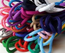 3mm Round Shoelaces Thin Dress & Boot Shoe Laces Choose Length 45-300cm & Colour