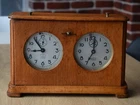 Legendary !! russian Chess Tournament Mechanical Clock Timer watch vtg old wood