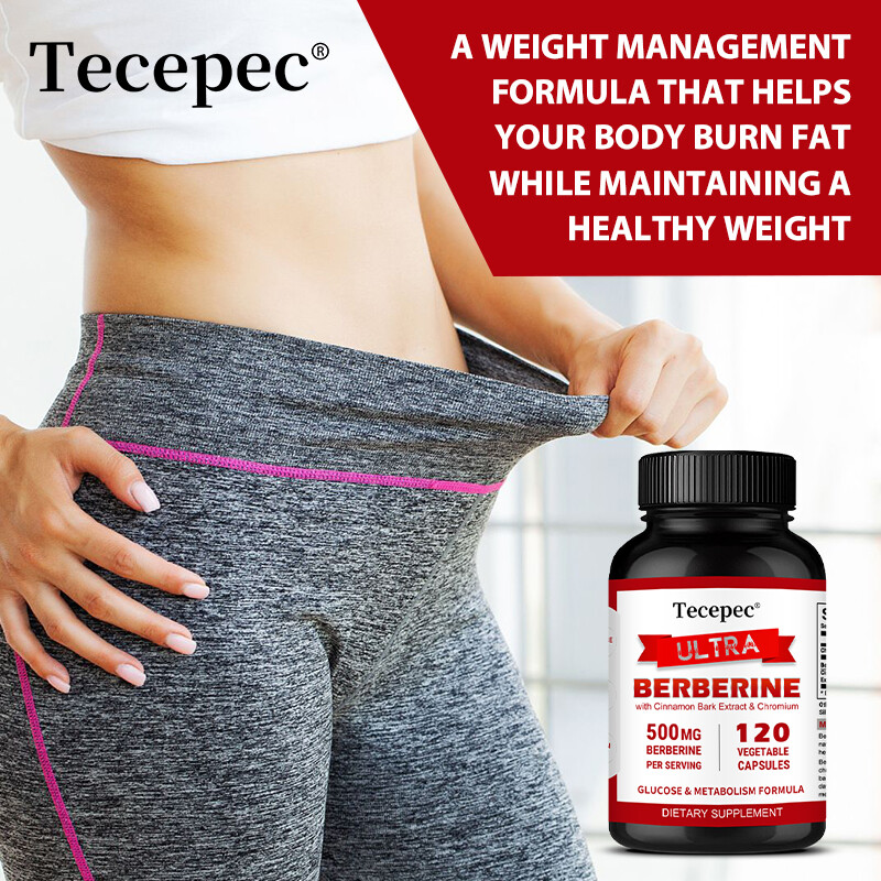 Ultra Berbérine 500mg + Cannelle Bio - Complément Pour Cœur Et Gestion Du Poids - 30/60/120 Gélules