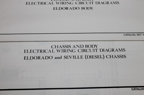 1984 Cadillac Service Information Manual & 7 Chassis & Body wiring Diagrams - Picture 5 of 10