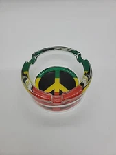Peace Sign Classic Glass Ashtray