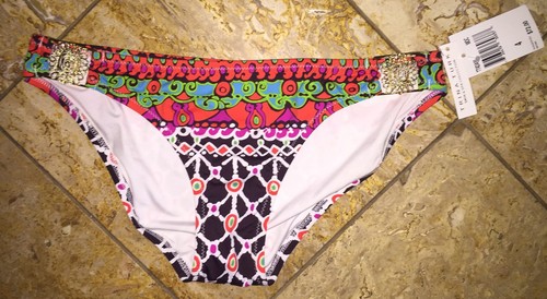 Trina Turk Venice Beach Side Buckle Bikini Swimsuit Bottom Women's 12 Nwt - Picture 1 of 3