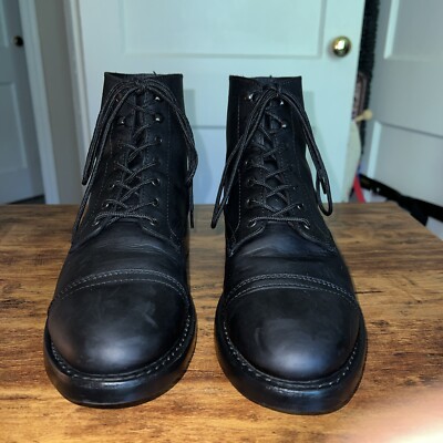 Thursday Boot Company Men’s Captain Black Matte Lace Up Boot US 10