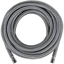 Ice Maker Water Line 25 Feet PVC Core with Premium Braided Stainless Steel