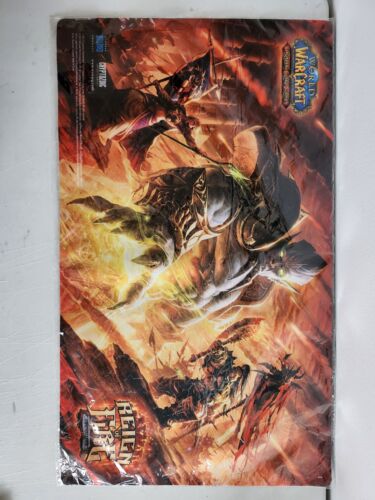 World of Warcraft Reign of Fire Playmat 24"x14" WoW GC Cryptozoic New Sealed