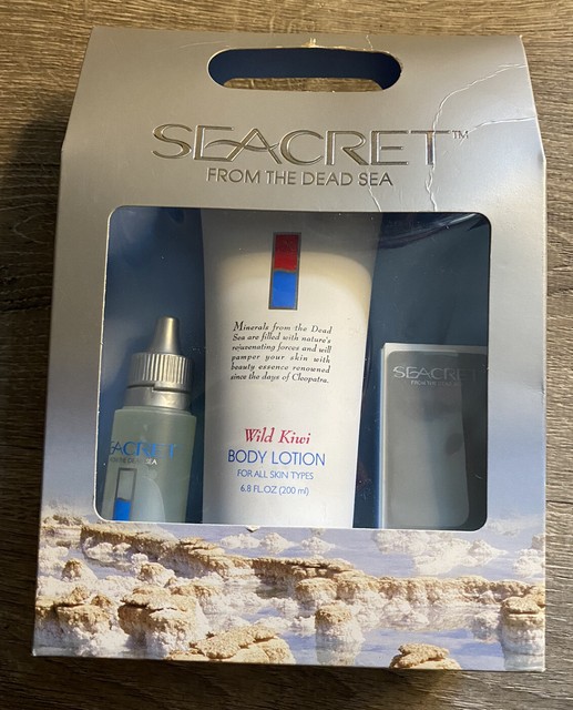 SEACRET Minerals From Dead Sea 4pc Gift Set Nail Body Care Kit Cucumber
