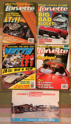 Vintage CORVETTE Magazines 1990/1991 Corvette & Supplies Catalog 1976 Muscle Car