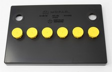 New 1966-74 Mopar Group 24 Battery Topper Yellow Caps