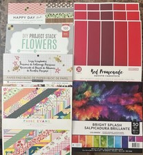 8 Assorted Card Stock Paper Packs 12"X12"-Splendid / Scrapbook / DIY Project NEW