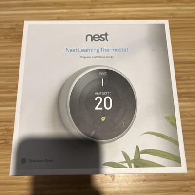 Google Nest Learning Thermostat (3. Gen) - Edelstahl - UK-Modell - (5)