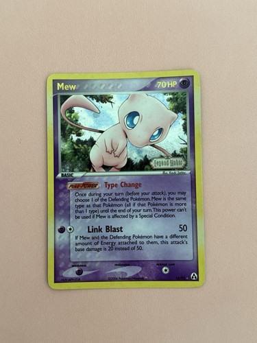 Mew EX Legend Maker 10/92 Reverse Holo Stamped Pokemon TCG