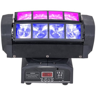 IBIZA QUAD8-FX Spider Moving Head Disco Party Effekt DJ Spyder 8x10W RGBW CREE