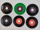 Lot of 6 Beatles 45 RPM Records. Capitol, MGM, Swan Records