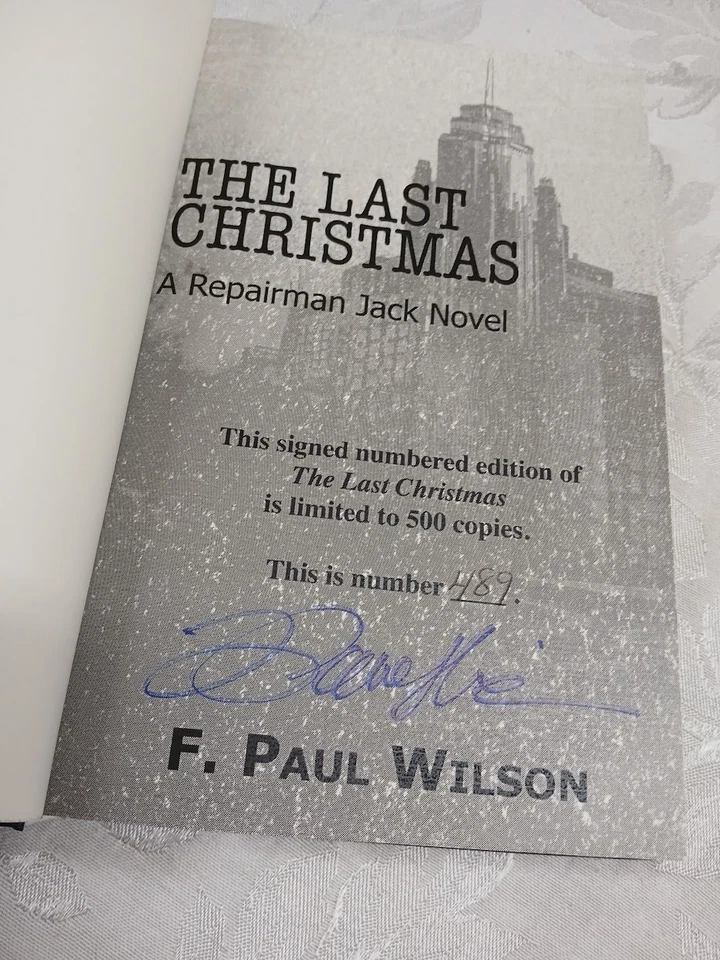 The Last Christmas by F Paul Wilson Gauntlet 2019 Snd/Ltd/1st Ed /HCDJ - Image 4 of 4