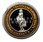 $10 Peppermill Lake Tahoe Nevada Token .999 Fine Silver Casino Marilyn Monroe