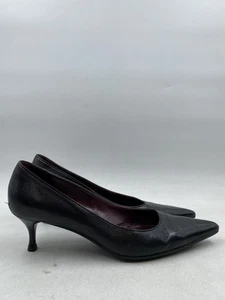 Escarpin Gucci bout pointu en cuir noir L 9,5